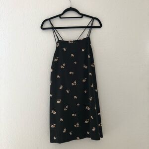 Oak + Fort Black floral sundress size medium/ large